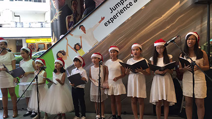 Christmas Children's Choir Carolers, Christmas carolers for hire in singapore christmas