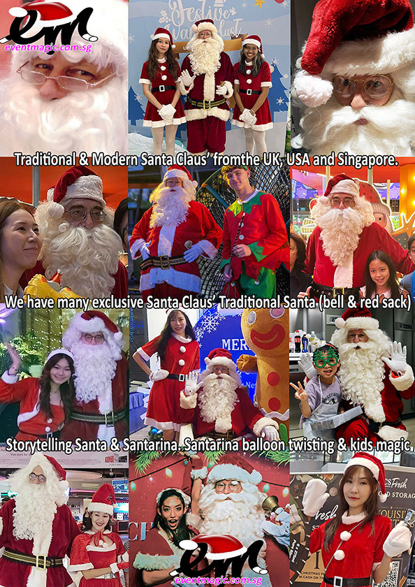 Santa Claus For Hire Singapore, Santa, Father Christmas, Santarina, Christmas 